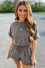 Load image into Gallery viewer, Ribbed Elastic Waist Romper