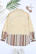 Load image into Gallery viewer, Button Up Pockets Striped Color Block Corduroy Jacket