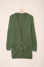Load image into Gallery viewer, Front Pocket and Buttons Closure Cardigan