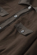 Load image into Gallery viewer, Turn Down Collar Buttoned Shirt Jacket