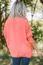 Load image into Gallery viewer, Smocked Wrist Shift Top