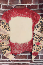 Load image into Gallery viewer, Tie Dye Leopard Drop Shoulder Sweatshirt