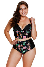 Load image into Gallery viewer, Delicate Floral Push Up High Waist Bikini Swimsuit