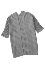 Load image into Gallery viewer, Ribbed Open Front Knit Cardigan
