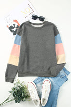 Load image into Gallery viewer, Colorblock Long Sleeve Pullover Sweatshirt