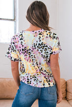 Load image into Gallery viewer, Dyed Notch V Neck Blouse
