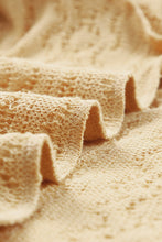 Load image into Gallery viewer, Khaki Solid Color Puffy Sleeve Textured Knit Top