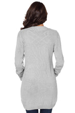 Load image into Gallery viewer, Front Pocket and Buttons Closure Cardigan