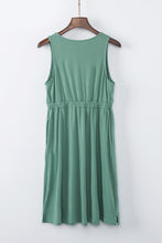 Load image into Gallery viewer, Buttons Sleeveless High Waist Mini Dress