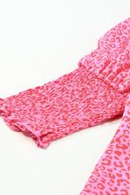 Load image into Gallery viewer, Oversized Leopard Puff Sleeve Blouse