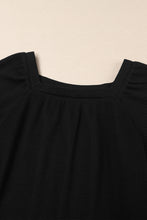 Load image into Gallery viewer, Scoop Neck Puff Sleeve Waffle Knit Top