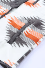 Load image into Gallery viewer, Western Aztec Snap Buttoned Fleece Jacket