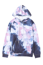 Load image into Gallery viewer, Multicolor Kangaroo Pocket Pullover Tie-dye Hoodie