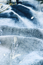 Load image into Gallery viewer, Distressed Bleached Denim Shorts