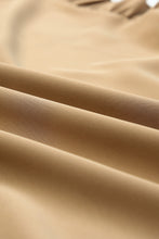 Load image into Gallery viewer, Khaki Ruffle Trim Short Sleeve Oversize Blouse