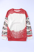 Load image into Gallery viewer, Tie Dye Leopard Drop Shoulder Sweatshirt
