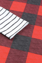 Load image into Gallery viewer, Christmas Plaid Striped Patchwork Drawstring Hoodie