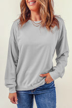 Load image into Gallery viewer, Plain Crew Neck Pullover Sweatshirt