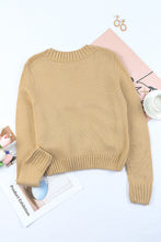 Load image into Gallery viewer, Beige Front Pockets Buttons Textured Cardigan