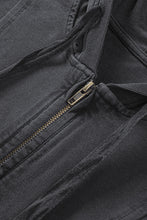 Load image into Gallery viewer, Zipped Front Stitching Hooded Sweatshirt