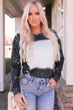 Load image into Gallery viewer, Retro Bleached Leopard Spot Pullover