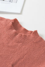 Load image into Gallery viewer, Solid Color Puffy Sleeve Pocketed Sweater