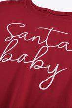 Load image into Gallery viewer, Christmas Santa Baby Print Pullover Sweatshirt