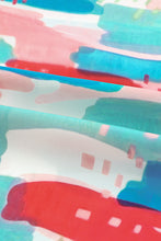 Load image into Gallery viewer, Color Block Ruffled Mock Neck Ruffled Top