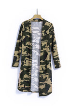 Load image into Gallery viewer, Camo Print Long Cardigan