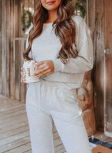 Load image into Gallery viewer, Long Sleeve Pullover and Jogger Pants Lounge Set