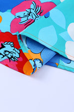 Load image into Gallery viewer, Multicolor Floral Print V Neck 3/4 Sleeve Blouse