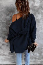 Load image into Gallery viewer, Soft Fleece Hooded Open Front Coat