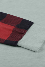 Load image into Gallery viewer, Buffalo Plaid Long Sleeve Sweatshirt