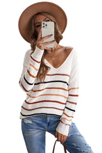 Load image into Gallery viewer, Multicolor Striped Knit Sweater