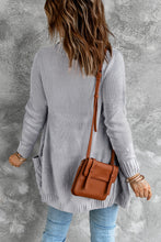 Load image into Gallery viewer, Front Pocket and Buttons Closure Cardigan