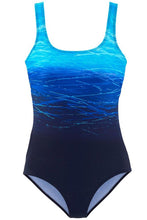 Load image into Gallery viewer, Gradient Criss Cross Back One Piece Swimsuit