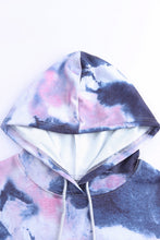 Load image into Gallery viewer, Multicolor Kangaroo Pocket Pullover Tie-dye Hoodie