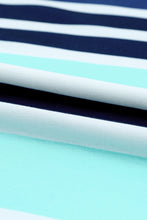 Load image into Gallery viewer, Multi Striped Drawstring Long Sleeve Hoodie