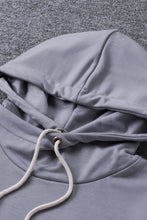 Load image into Gallery viewer, Floral Splicing Cowl Neck Hoodie