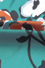 Load image into Gallery viewer, Floral Print Smocked Mock Neck Blouse