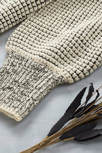 Load image into Gallery viewer, Plaid Knitted Long Open Front Cardigan