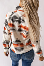 Load image into Gallery viewer, Western Aztec Snap Buttoned Fleece Jacket