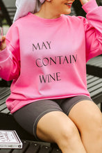Load image into Gallery viewer, May Contain Wine Crew Neck Plus Size Sweatshirt