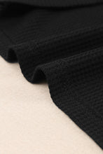 Load image into Gallery viewer, Scoop Neck Puff Sleeve Waffle Knit Top