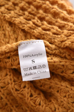 Load image into Gallery viewer, Mustard Buttoned Wrap Turtleneck Sweater
