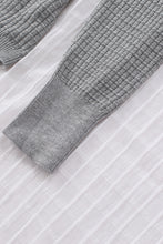 Load image into Gallery viewer, Black/Pink/Gray/Khaki/Apricot Wrap V Neck Waffle Sweater