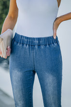 Load image into Gallery viewer, Distressed Bell Bottom Denim Pants