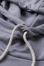 Load image into Gallery viewer, Floral Splicing Cowl Neck Hoodie