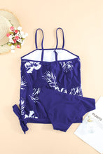 Load image into Gallery viewer, Floral Pattern Strapless Tankini Set