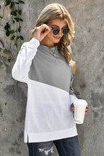 Load image into Gallery viewer, Patchwork Dropped Shoulder Sweatshirt